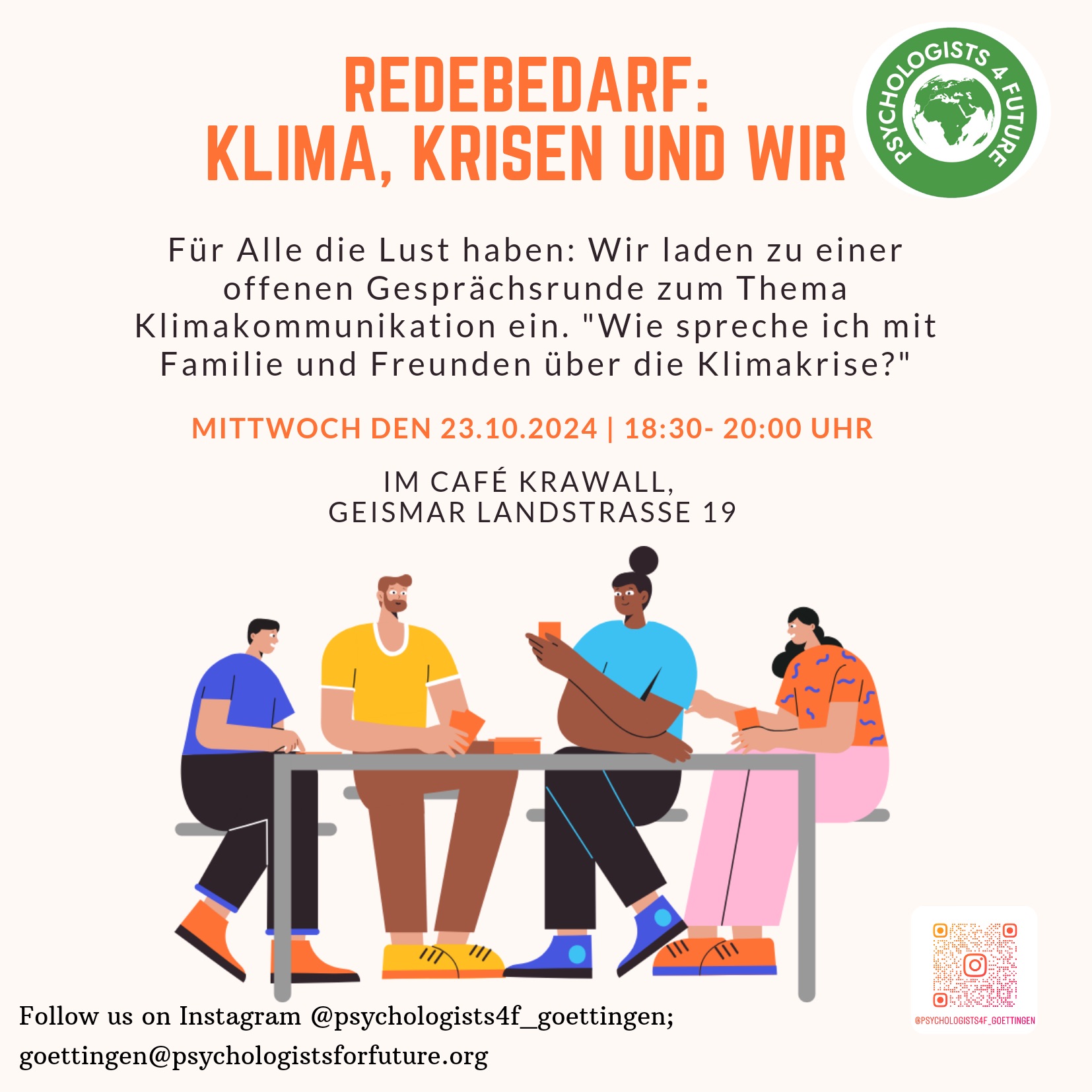 Redebedarf: Klima, Krisen und Wir