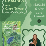 Lesung "Politische Geborgenheit - vor*ankommen in sozialen Bewegungen"